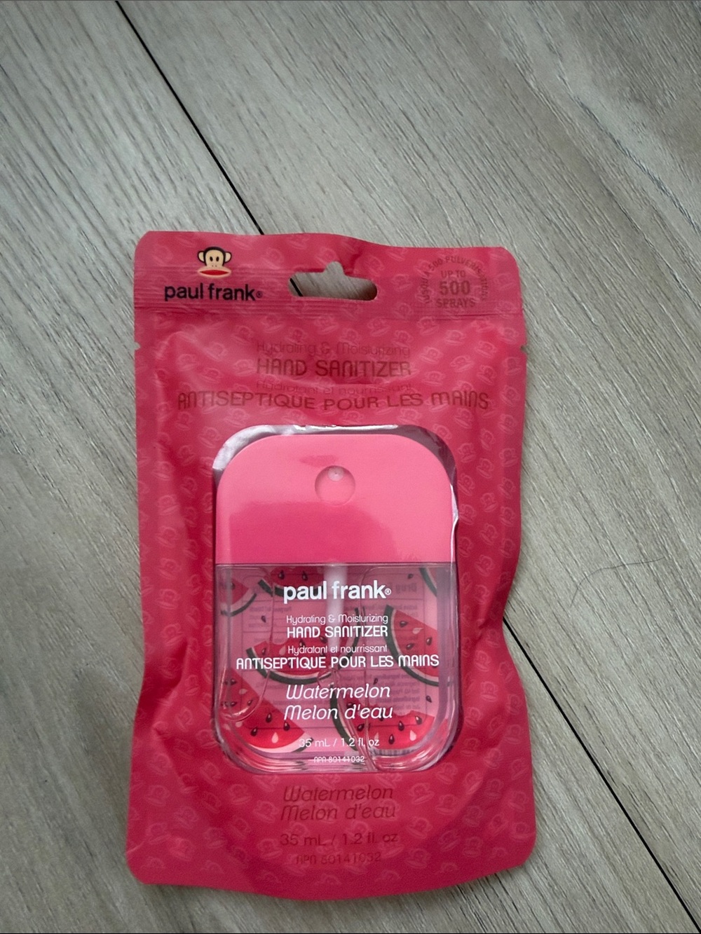 Paul Frank Pink Watermelon Hand Sanitizer Spray Case